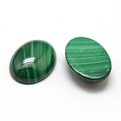 Овальные природные малахит кабошоны X-G-O147-03G-1