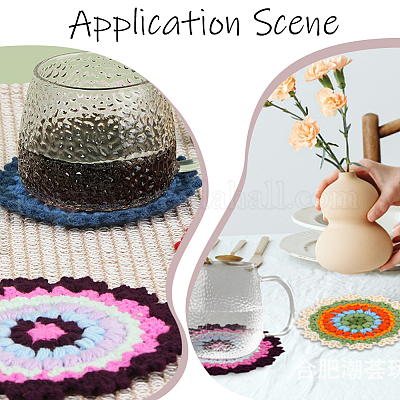 Наборы для вязания подставок своими руками DIY-SC0029-67-1