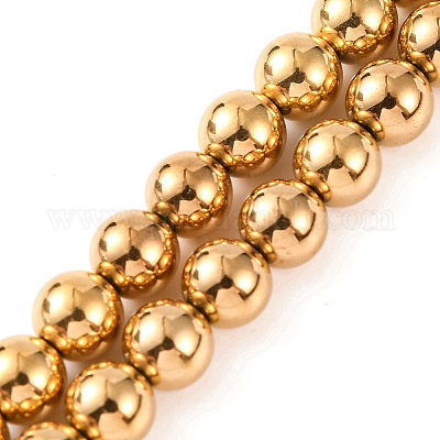 Гальванические нити из синтетических немагнитных гематитовых бусин G-H027-C01-04-1