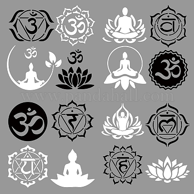 Namaste Lotus Flower Yoga Sticker - U.S. Custom Stickers