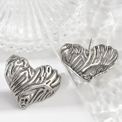 Серьга-гвоздик из нержавеющей стали 304 EJEW-C131-04P-1