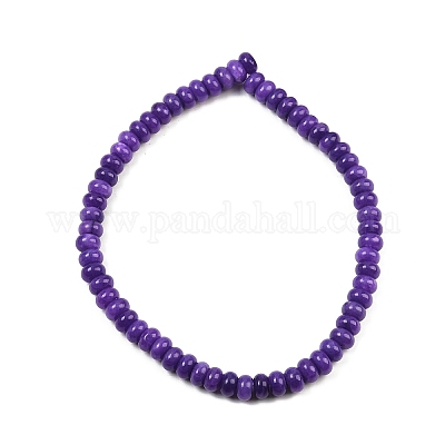 Окрашенные природные белый нефрит бисер пряди G-G107-A24-01-1