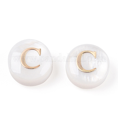 Бусины из натуральных пресноводных ракушек SHEL-N036-01C-1