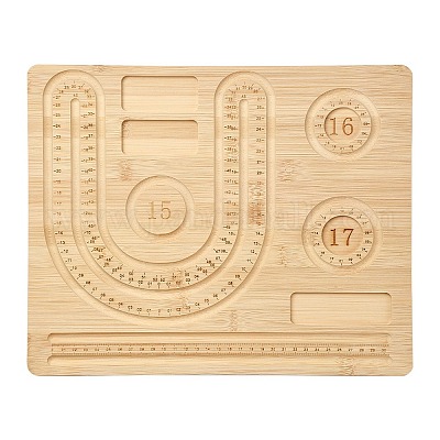 Прямоугольные доски для дизайна деревянных браслетов&nbsp;TOOL-YWC0003-03A-1