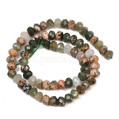 Естественный зеленый опал бисер нитей&nbsp;G-C259-A51-5x8mm-1