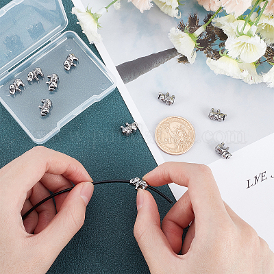 10 шт. бусины из нержавеющей стали марки 304 STAS-UN0028-23-1