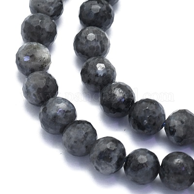 Натуральные нити бус из ларвикита G-K310-A17-8mm-1