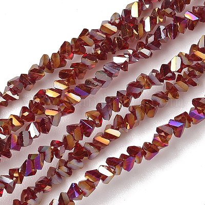 Гальванизируйте прозрачное стекло бисер нитей EGLA-P061-04C-AB03-1