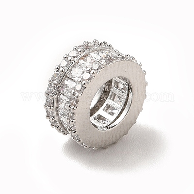 Стойки обшивки латунь кубического циркония европейский шариков KK-G458-15P-1