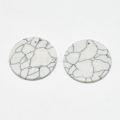 Синтетические бирюзовые подвески&nbsp;X-TURQ-S290-66B-1