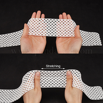 5 м плоский белый цветной полиэстеровый волнистый эластичный шнур&nbsp;OCOR-GF0003-85B-1