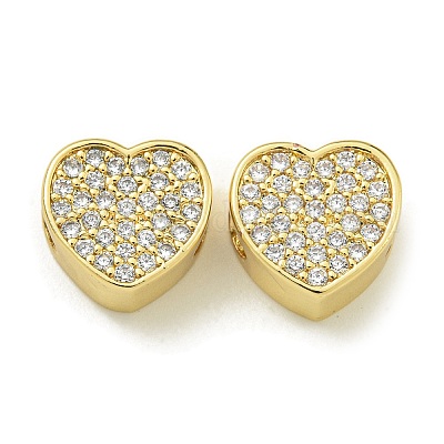 Стойки обшивки латунь микро проложить кубического циркония бусы KK-K386-16G-1