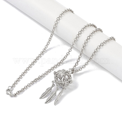 Латунь подвесные ожерелья NJEW-G089-14C-P-1