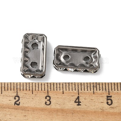 Латунные бусины со стразами  KK-U057-12B-1