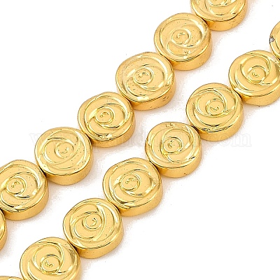 Гальванические нити из синтетических немагнитных гематитовых бусин G-C156-06G-1