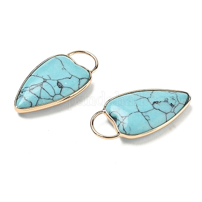 Синтетические бирюзовые подвески G-I393-01G-11-1