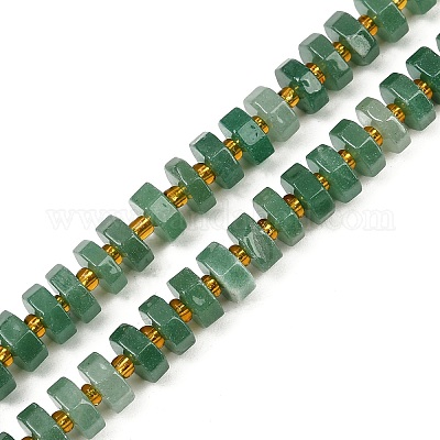Естественный зеленый авантюрин бисер нитей G-F796-A04-01-1