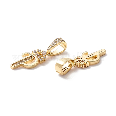 Кулоны из экологически чистой латуни с микропаве и кубическим цирконием KK-K265-01G-P-1