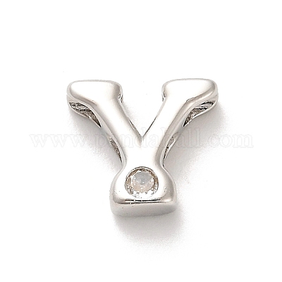 Стойки обшивки латунь кубического циркония бусы KK-L210-008P-Y-1