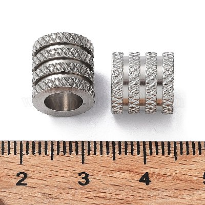 Европейские бусины из нержавеющей стали 303 STAS-Q302-29A-P-1