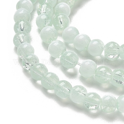 Стеклянные бусины кракле X1-GLAA-U001-4mm-01-1