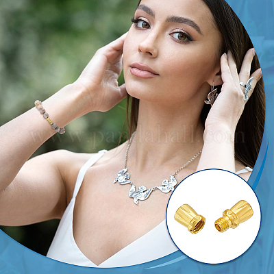 100 комплект латунных винтовых застежек KK-UN0006-81-1