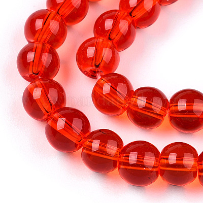 Прозрачные стеклянные бусины X-GLAA-T032-T6mm-09-1