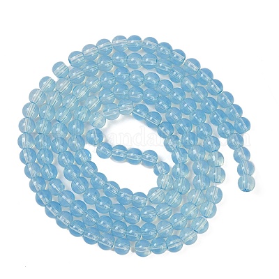 Выпечка окрашенные стеклянные бусины пряди DGLA-Q023-8mm-DB46-1