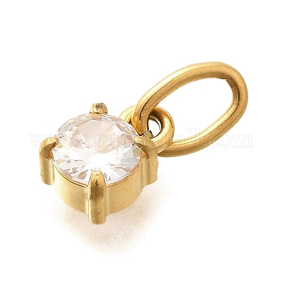 Подвески из нержавеющей стали 304 со стразами STAS-M109-06G-12-1