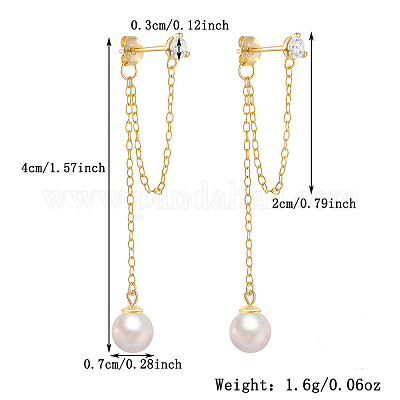 Элегантные круглые серьги-гвоздики с кисточками из стерлингового серебра s925 SM9441-1-1