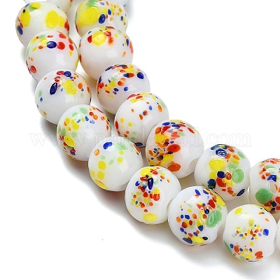 Бусы лэмпворк ручной работы&nbsp;LAMP-H071-01C-03-1