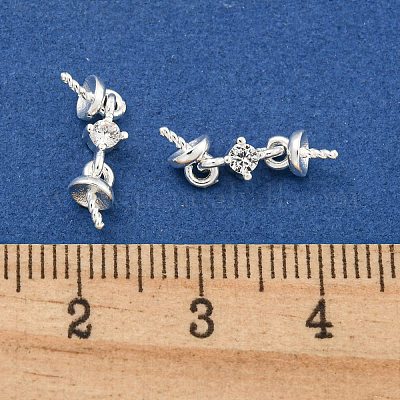 Латунный микро-паве кубический цирконий KK-B096-12S-1