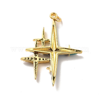 Стойки обшивки латунь микро проложить Циркон подвеску KK-M230-25G-1