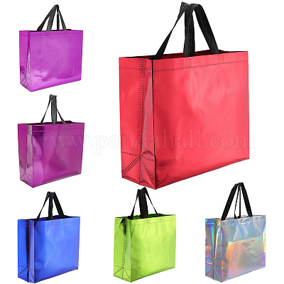 12 шт. 6-х цветные многоразовые подарочные пакеты ABAG-SP0001-36A-1