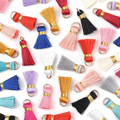 20 шт. украшения из поликоттона (полиэстер-хлопка) ручной работы в виде кисточек FIND-FS0003-27B-1