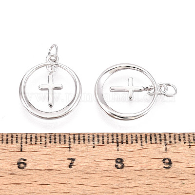 925 серебряное кольцо с подвесками-крестиками STER-N016-103P-1