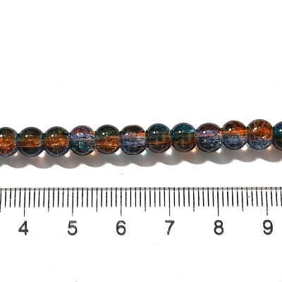 Стеклянные бусины кракле CCG-C002-6mm-08-1