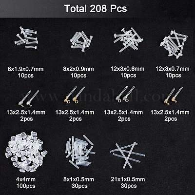 8 шт. 4 стиля шарообразная серьга-гвоздик из нержавеющей стали 304 FIND-NB0004-61-1