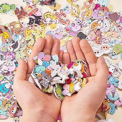 Деревянные пуговицы BUTT-PH0004-03-1