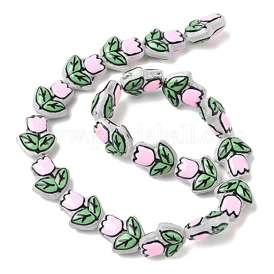 Прозрачные стеклянные эмалевые бусины LAMP-C023-01D-1