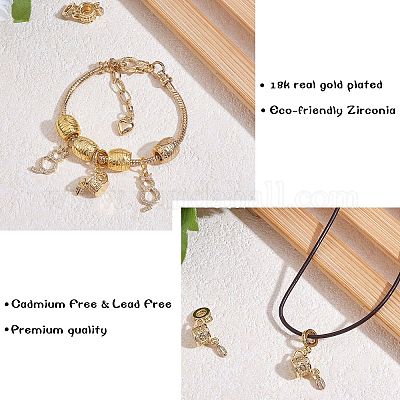 5шт стеллажное покрытие латунь микро проложить прозрачный кубический цирконий европейские висячие подвески KK-SZ0002-37-1