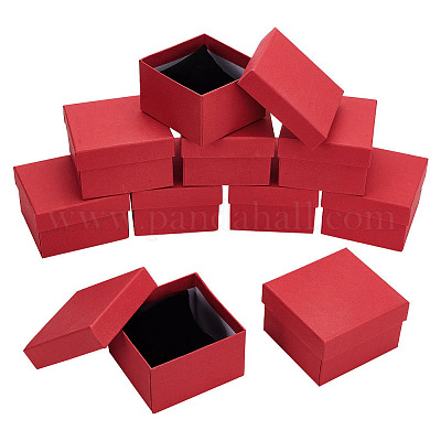 Квадратные картонные коробки для хранения часов CON-WH0104-05A-1