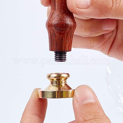 CRASPIRE Rabbit Ice Stamp Wood Handle Wax Seal Stamp