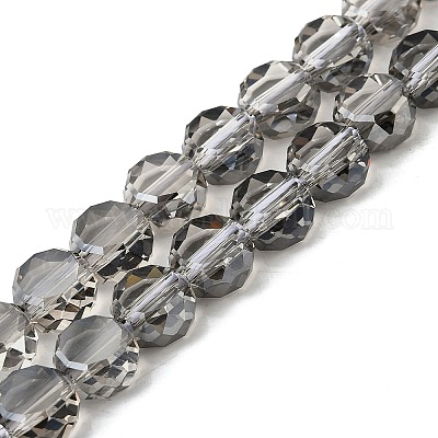 Стеклянные бусины с гальваническим покрытием  X-EGLA-L045-G-PL04-1