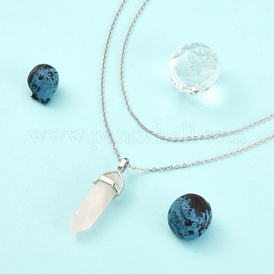 Устойчивые к потускнению классические простые ожерелья из нержавеющей стали 304 для мужчин и женщин с цепочками-кабелями STAS-S029-02-1