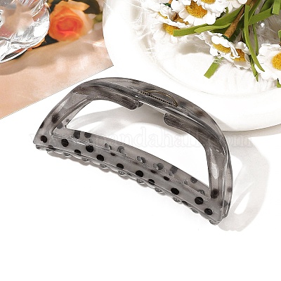 Пластиковые заколки-коготки с узором в горошек PW-WGE41FE-02-1