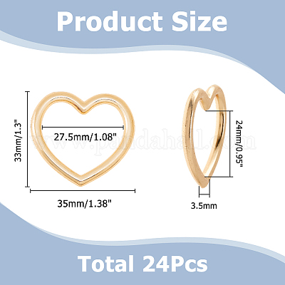 24 шт. защелки из цинкового сплава с пружинным затвором FIND-HS0001-40G-1