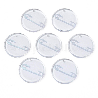 Прозрачные смоляные подвески RESI-N030-005B-1