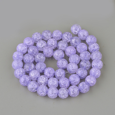 Синтетический хрустят кварц бисер пряди X-GLAA-S134-10mm-15-1