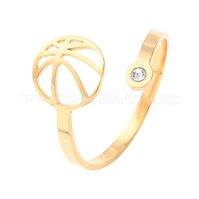 Открытые кольца манжеты из нержавеющей стали 304 RJEW-D337-01B-G-1